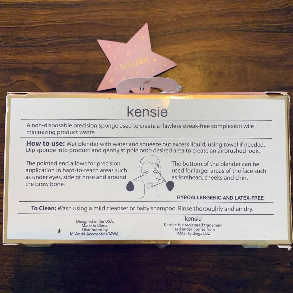 NWT Kensie 3 Piece Makeup Blending Sponge Gift Set